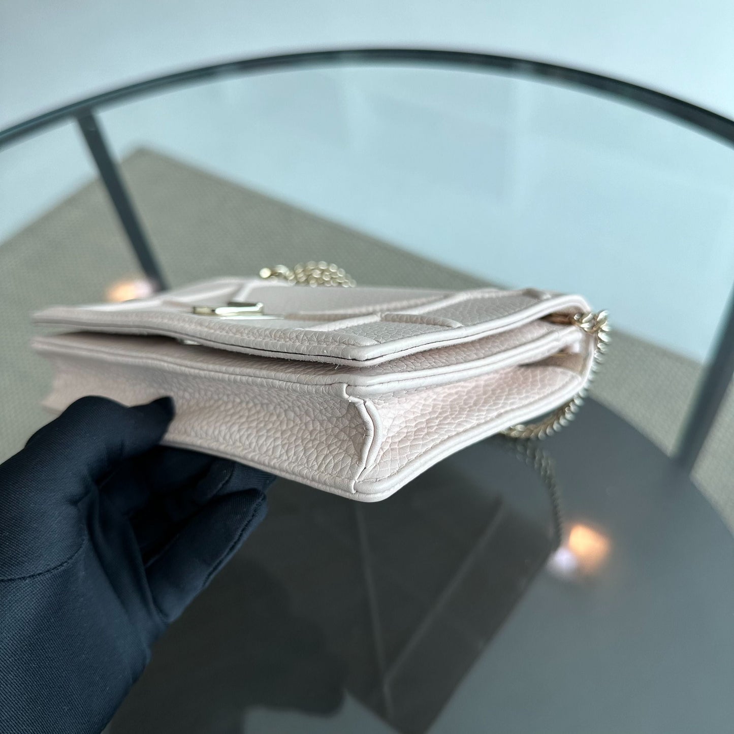 WOC Diorama Ama Wallet On Chain Sakura Pink GHW