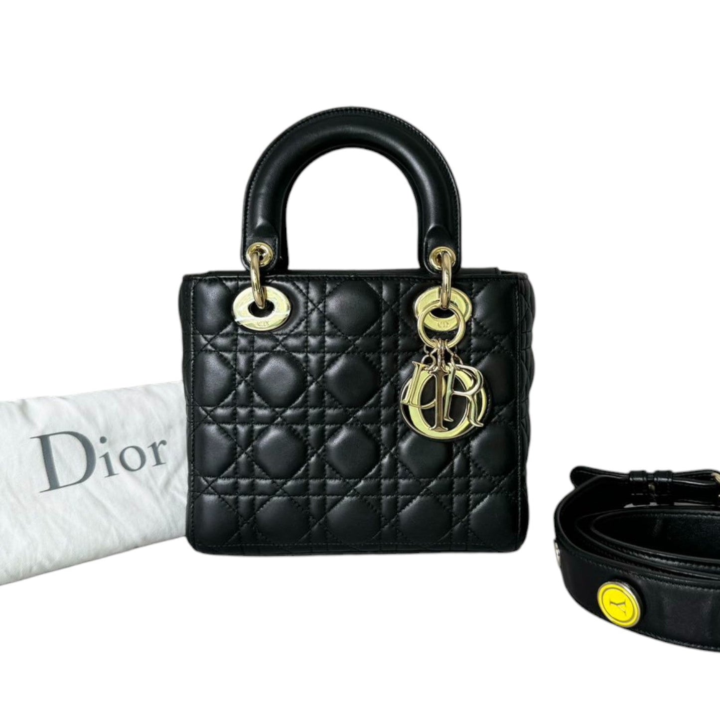 My ABCDior Lady Dior Small Lambskin Black GHW