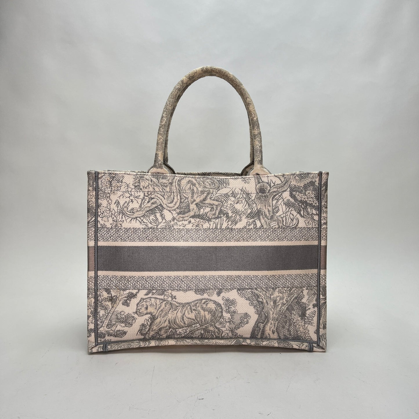 Book Tote Medium White Tote Bag in Canvas