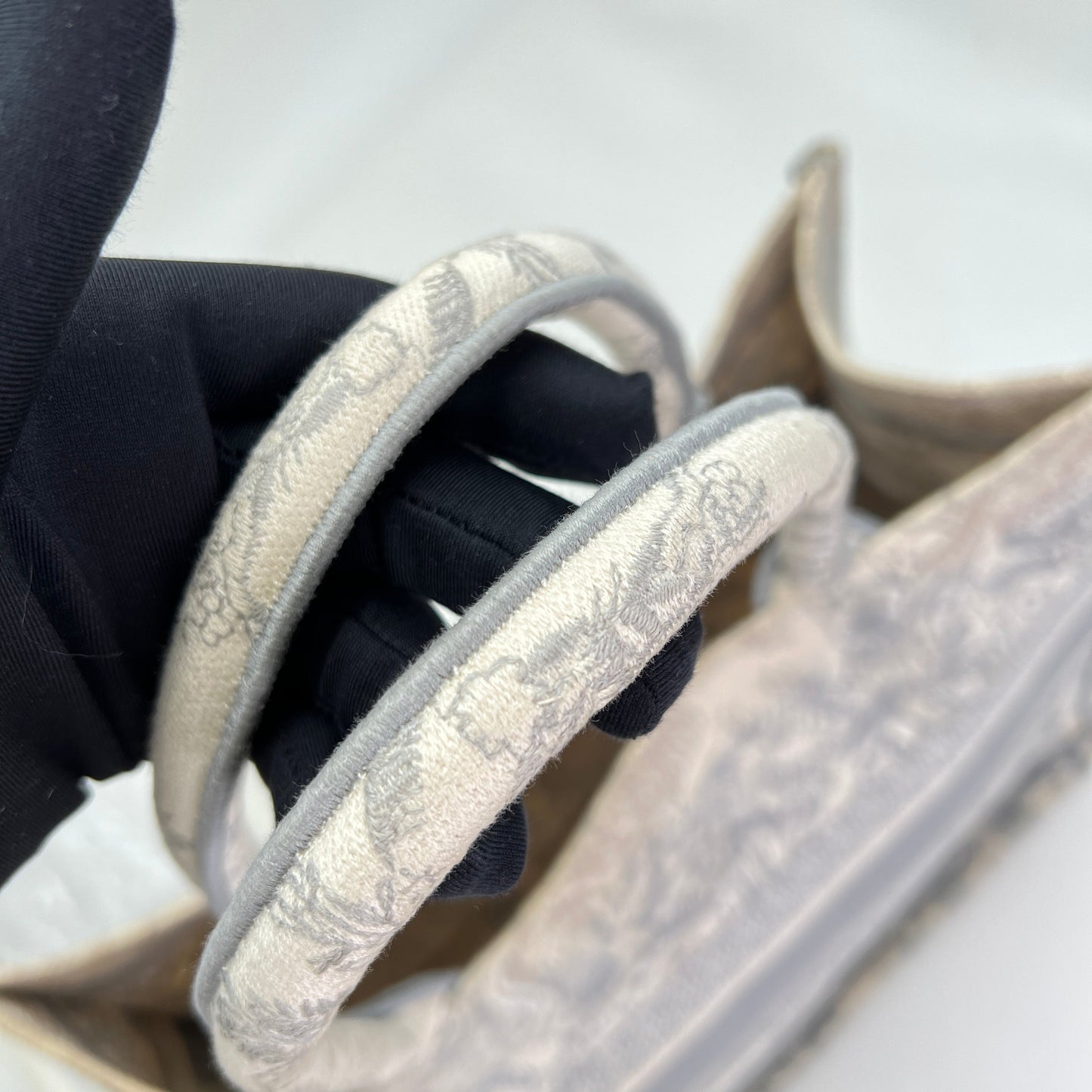 Book Tote Medium Grey Tote Bag in Canvas