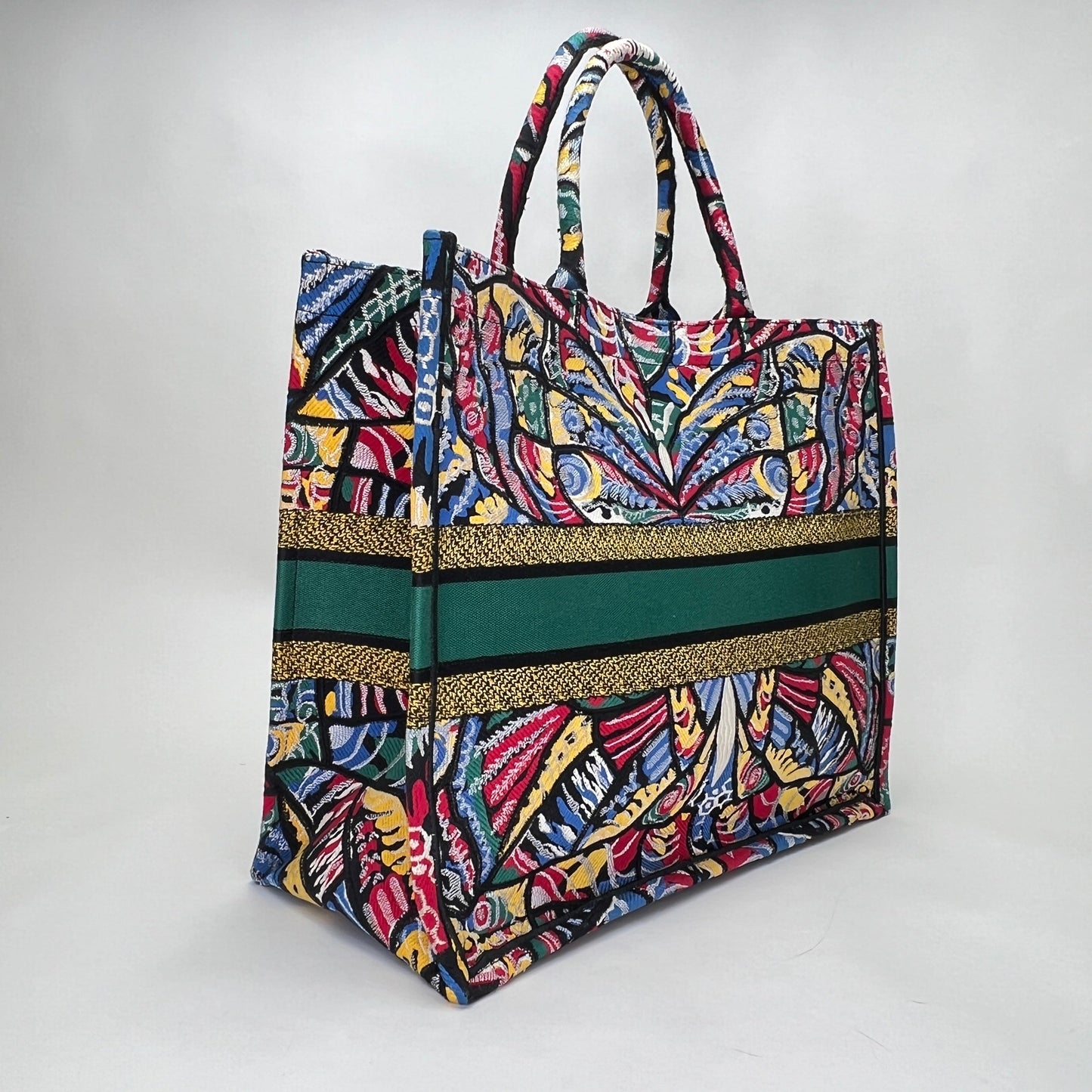 MULTICOLOUR LARGE BUTTERFLY BOOK Tote Bag Large Multi-colour Tote Bag in Canvas