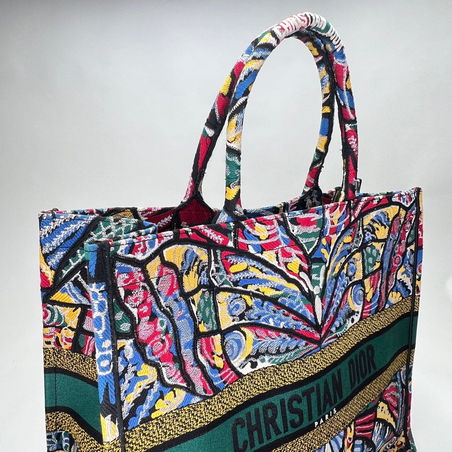 MULTICOLOUR LARGE BUTTERFLY BOOK Tote Bag Large Multi-colour Tote Bag in Canvas