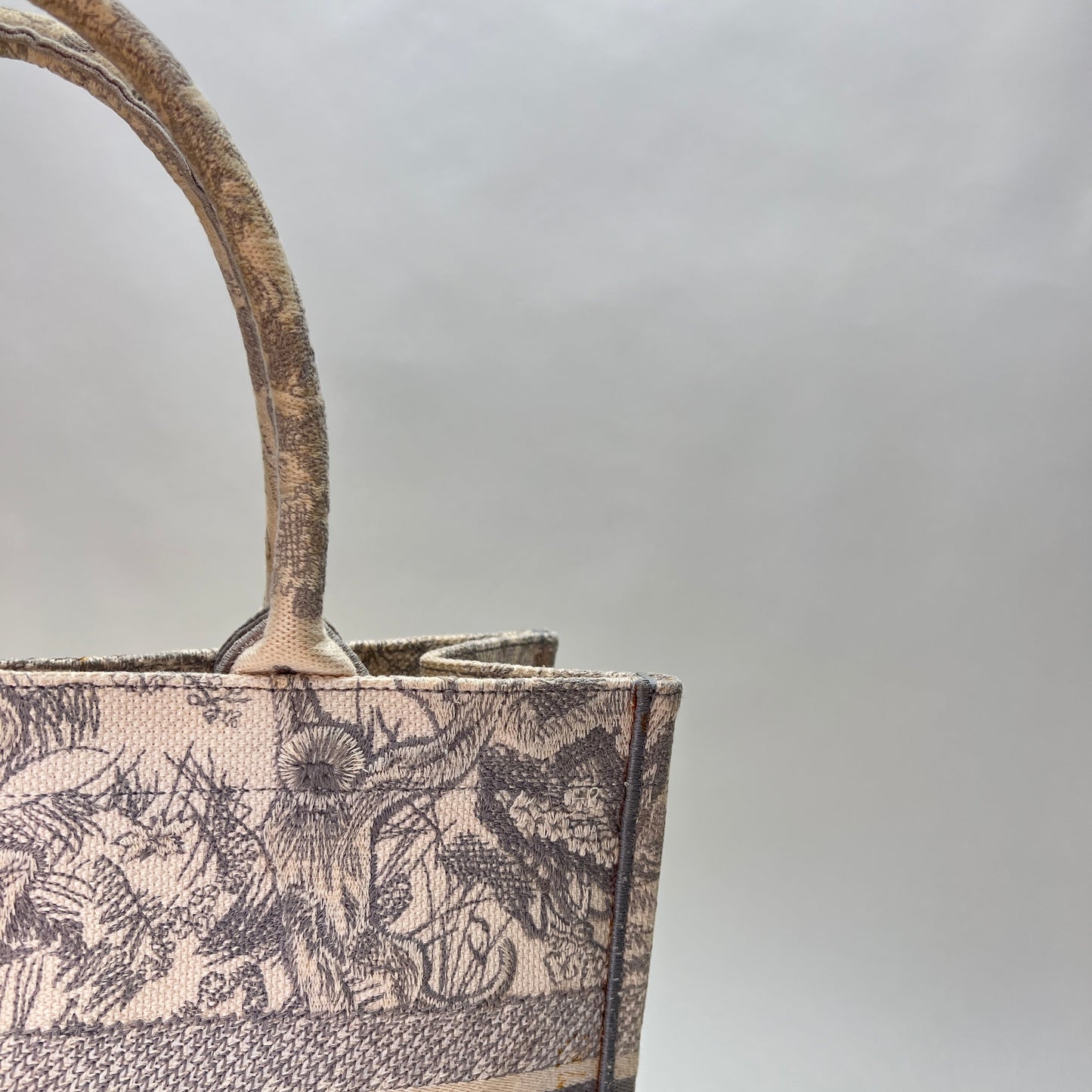 Book Tote Medium White Tote Bag in Canvas