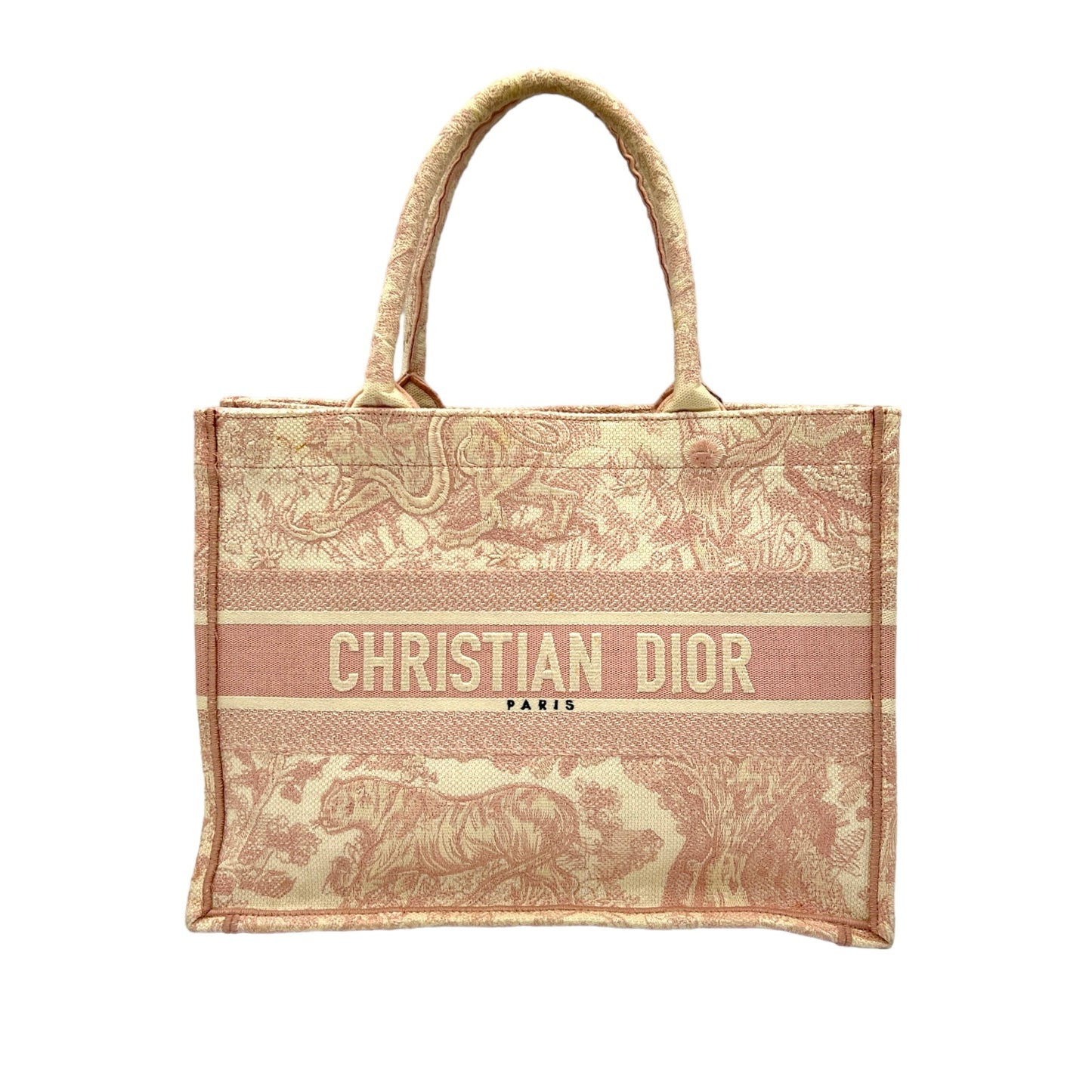 Book Tote Medium Pink Tote Bag in Canvas