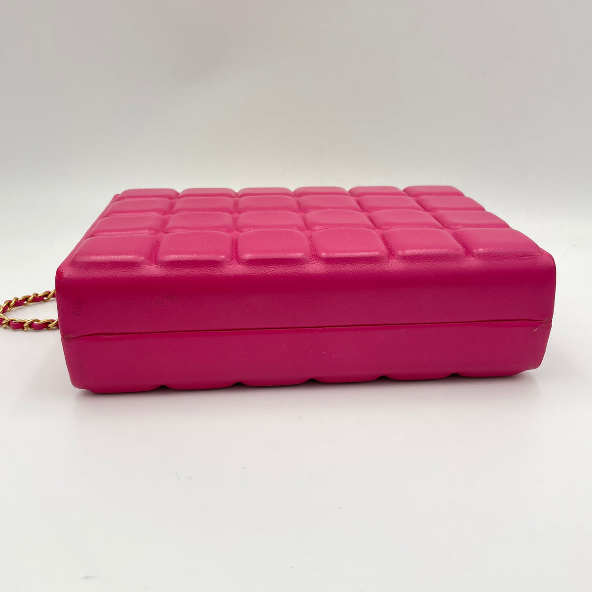 Choco Bar Pink Vanity Bag in Lambskin, Gold hardware