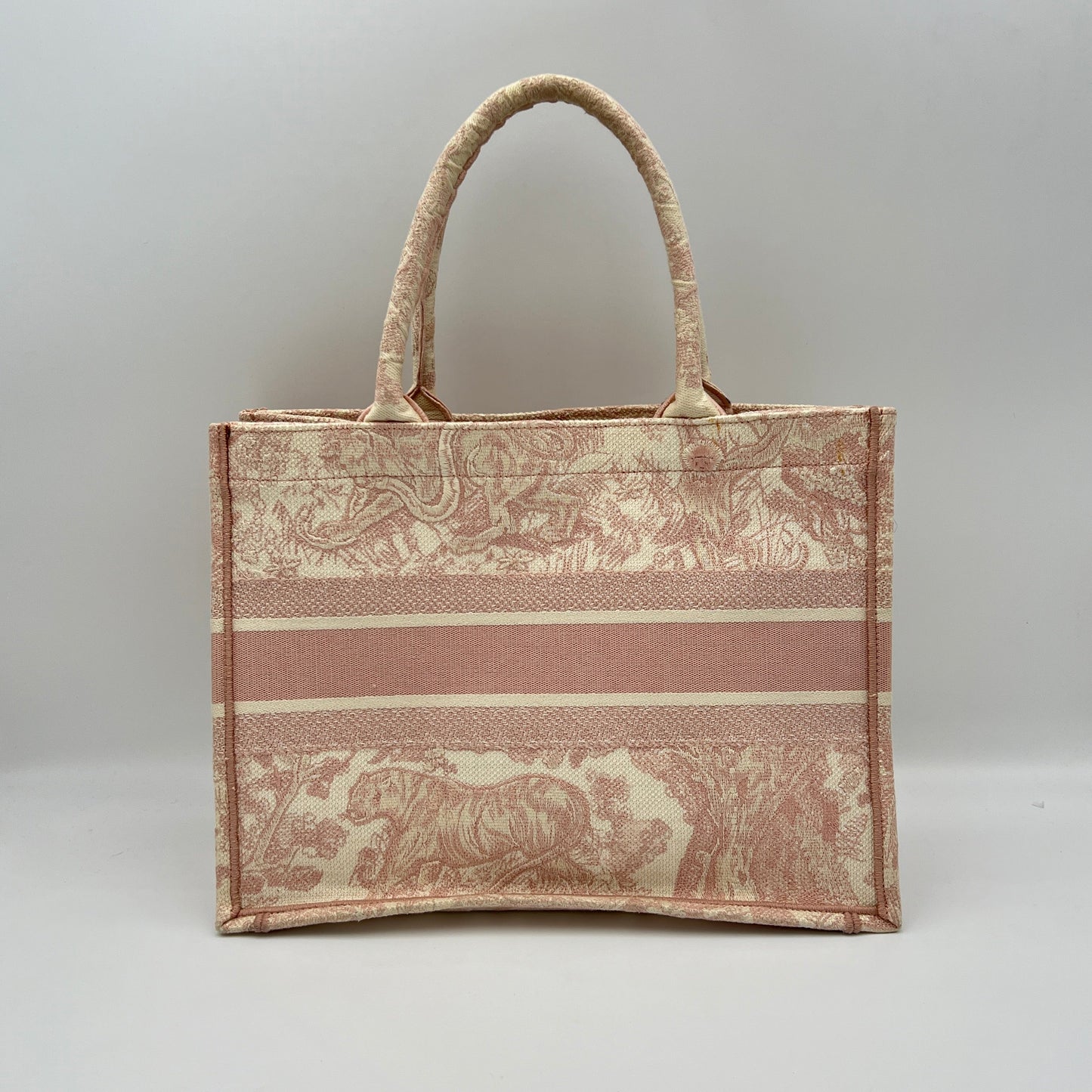 Book Tote Medium Pink Tote Bag in Canvas