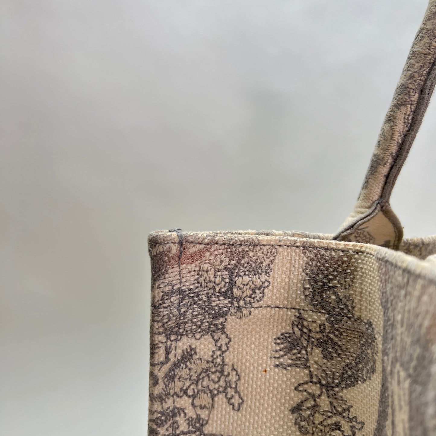 Book Tote Medium White Tote Bag in Canvas