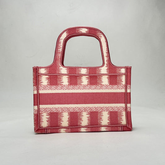 Book Tote Mini Top handle bag in Jacquard, N/A Hardware