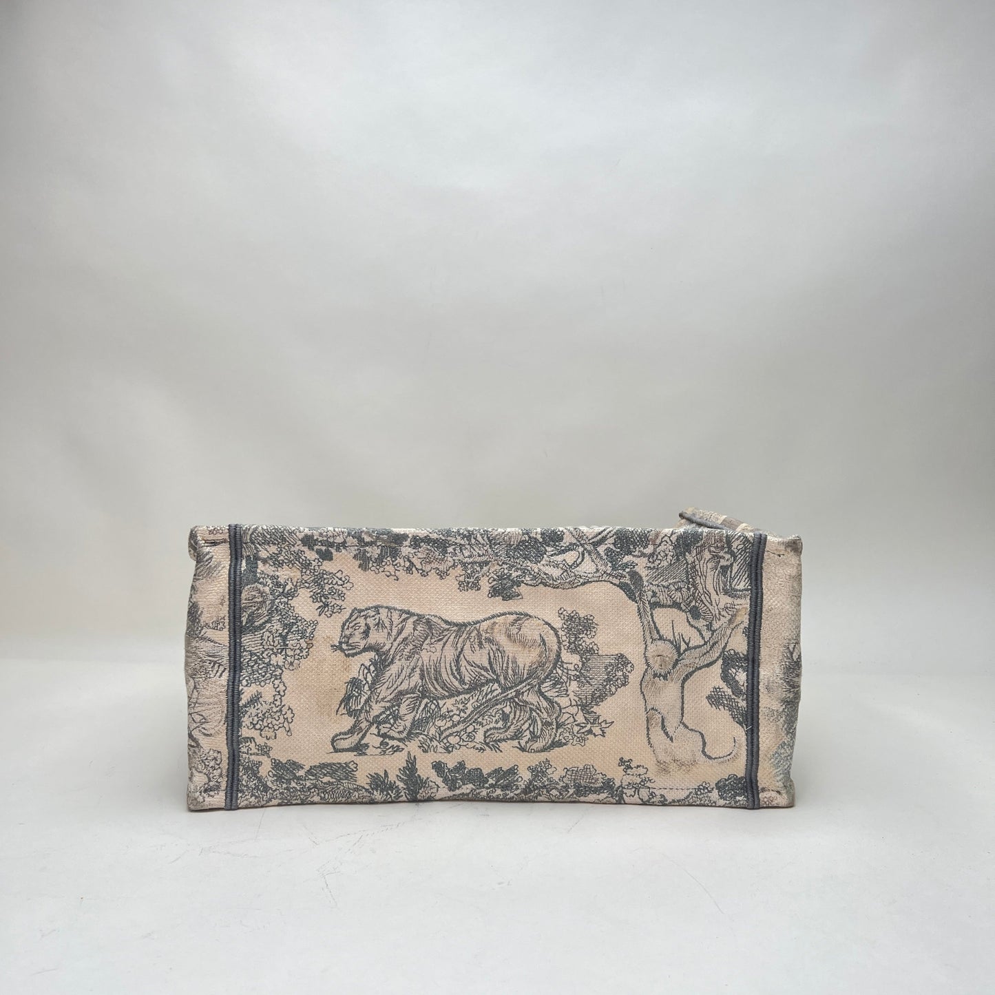 Book Tote Medium Grey Tote Bag in Canvas