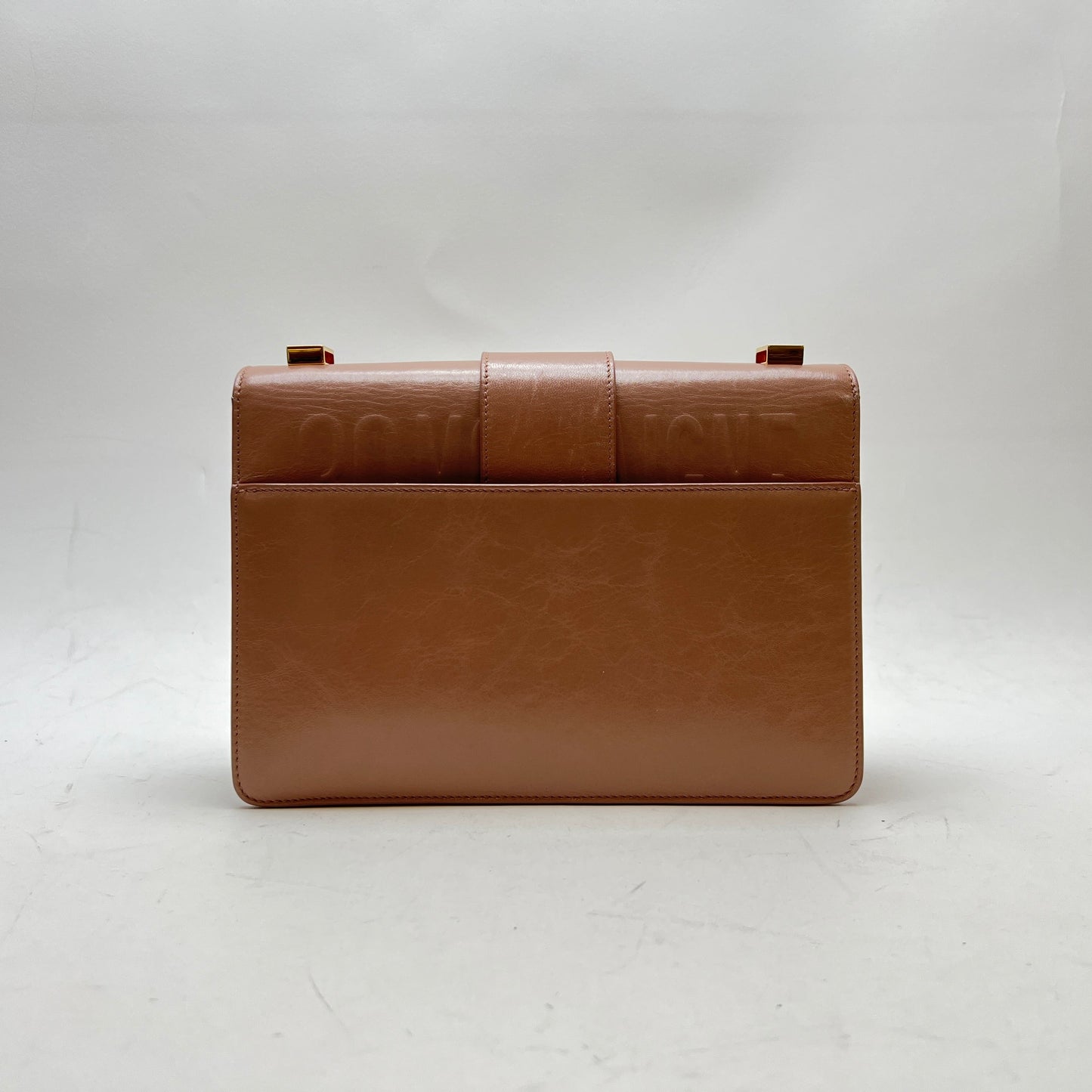 30 Montaigne Medium Pink Shoulder Bag in Calfskin, Gold hardware