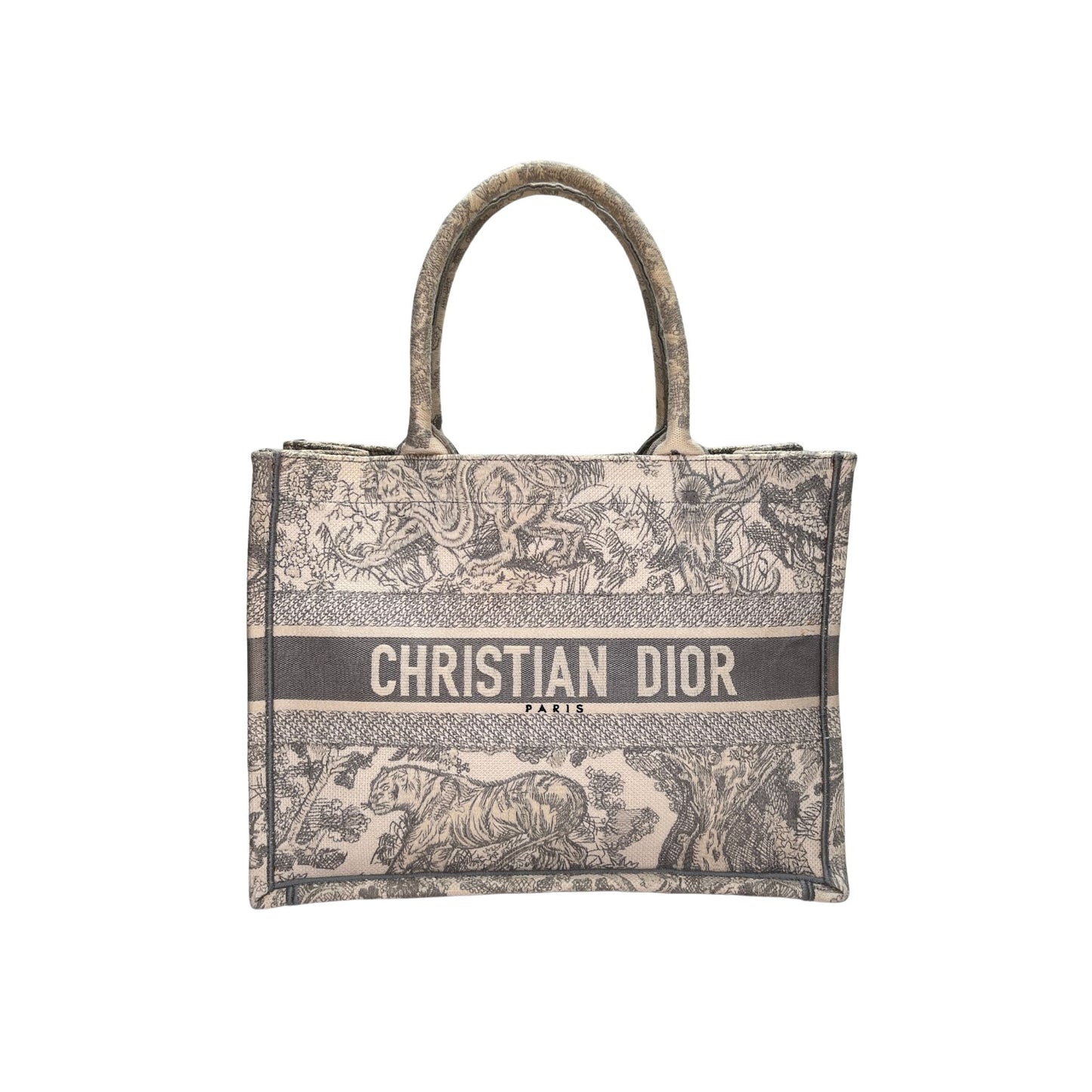 Book Tote Medium White Tote Bag in Canvas