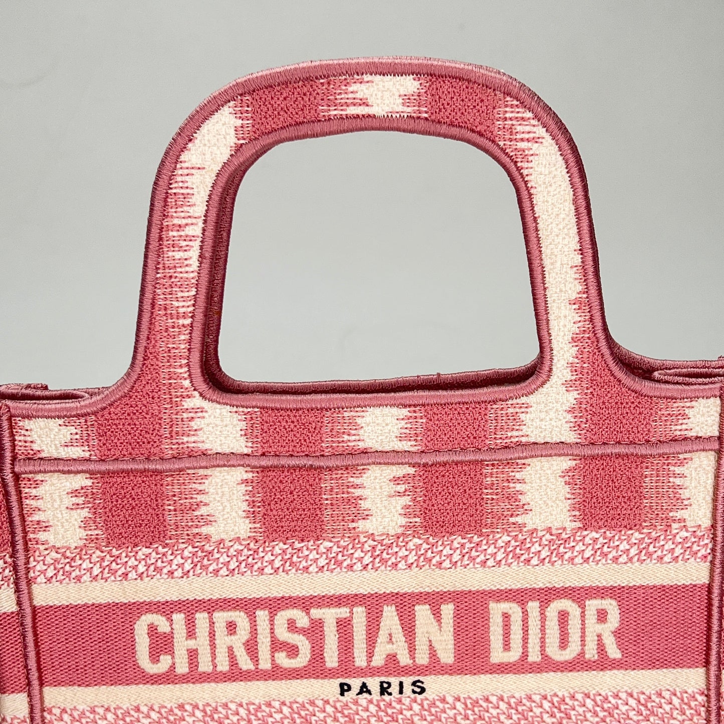 Book Tote Mini Top handle bag in Jacquard, N/A Hardware