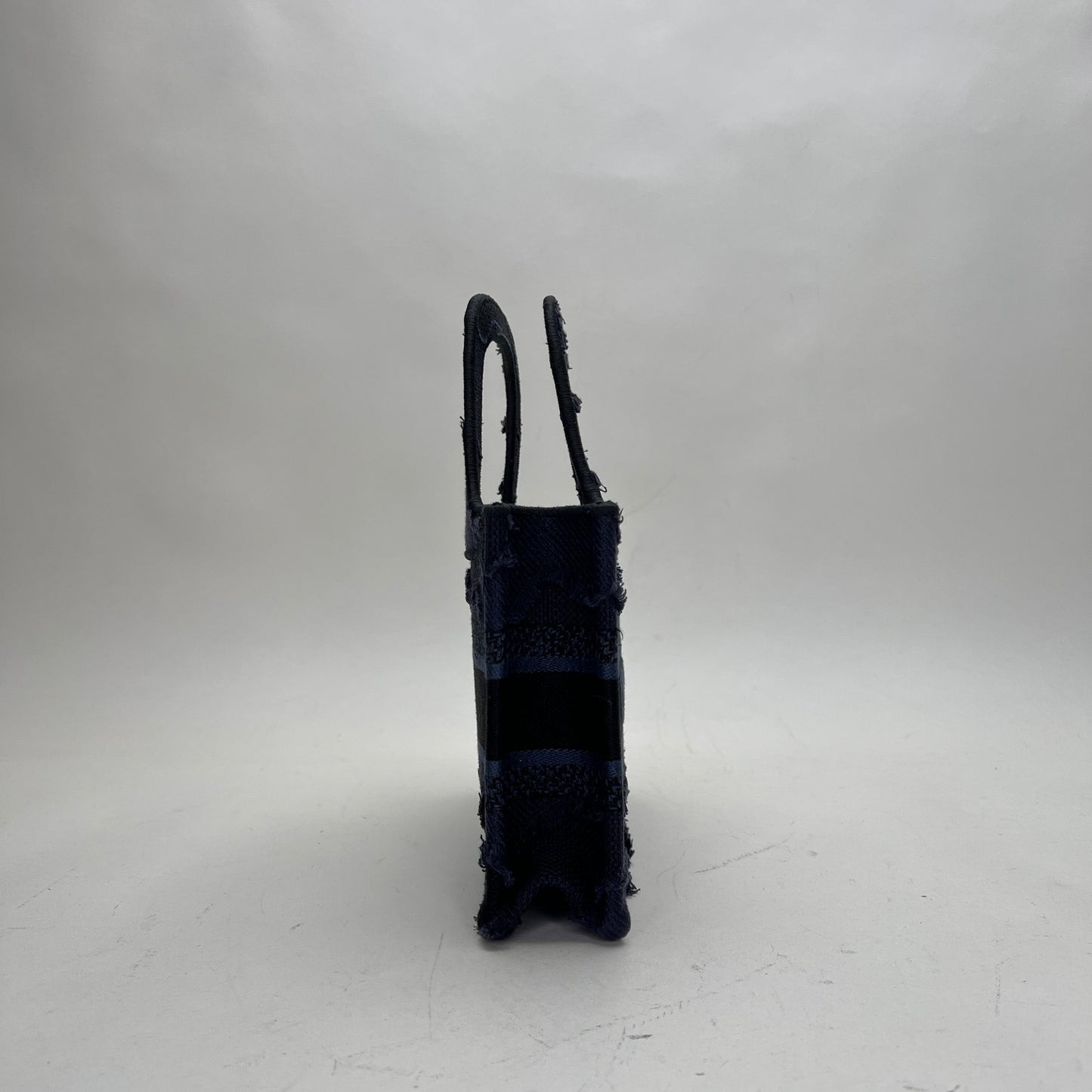 Book Tote Mini Navy Tote Bag in Jacquard