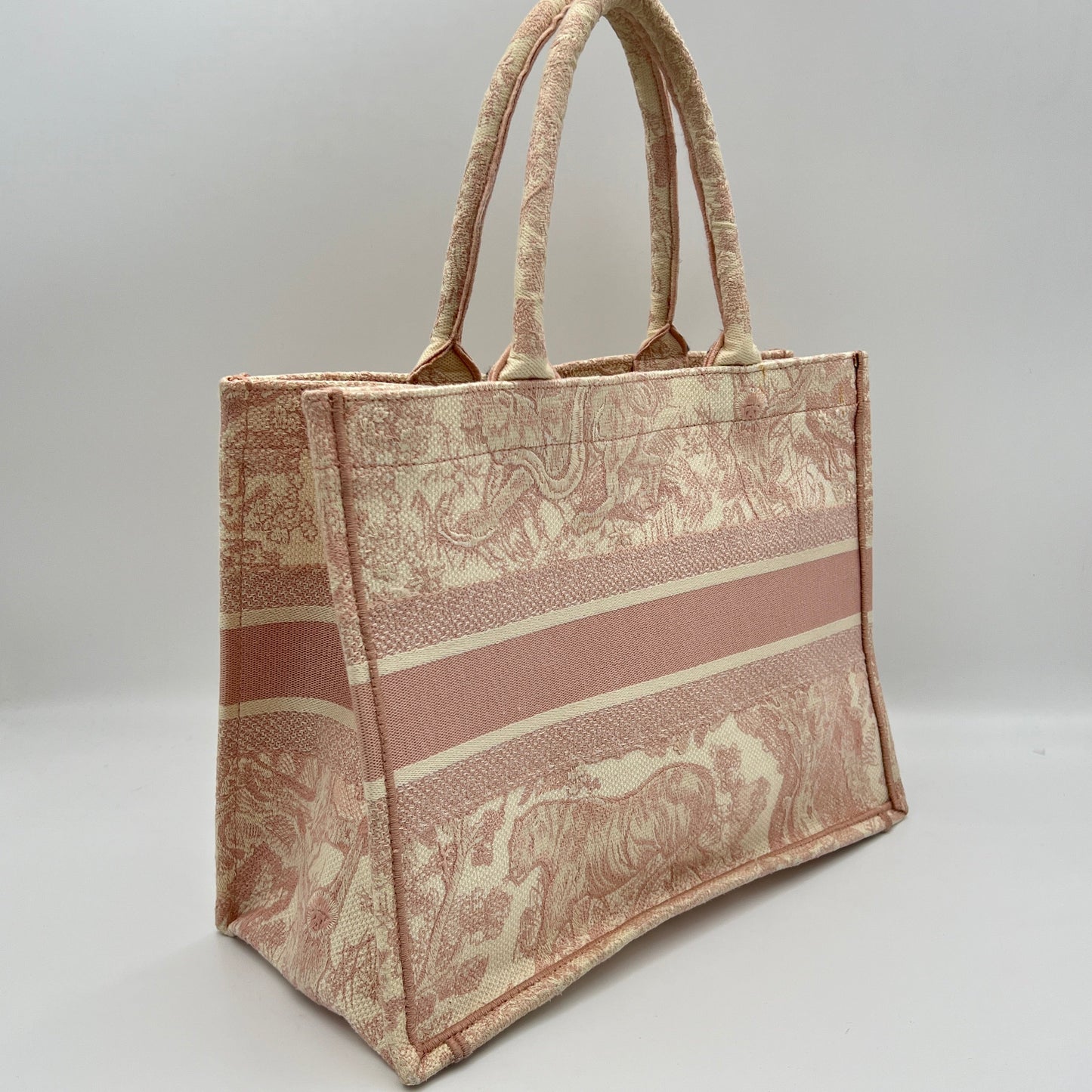 Book Tote Medium Pink Tote Bag in Canvas