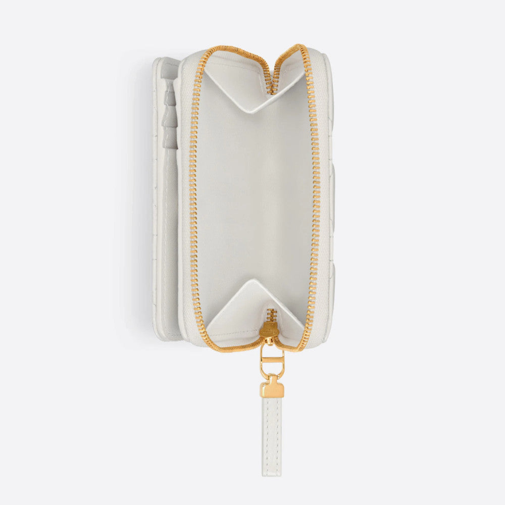 DIOR CARO COMPACT ZIPPED WALLET
