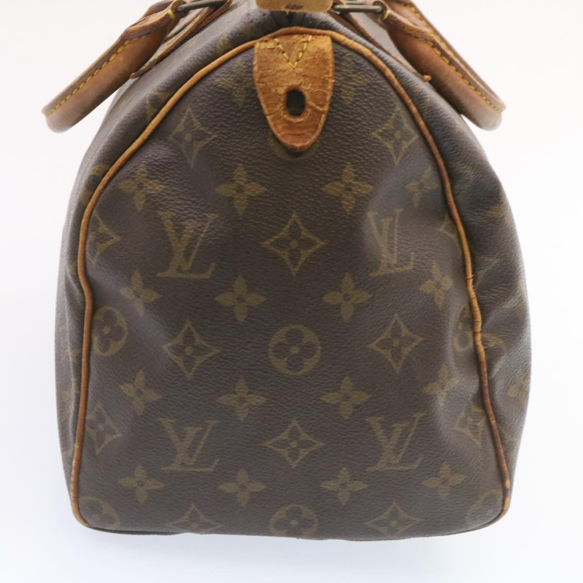 LOUIS VUITTON Monogram Speedy 35 Hand Bag M41524 LV Auth ds047