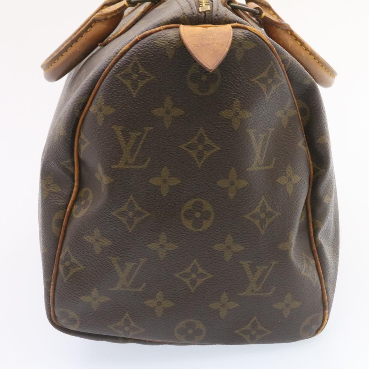 LOUIS VUITTON Monogram Speedy 35 Hand Bag M41524 LV Auth ds047