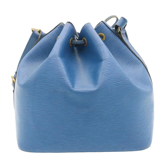LOUIS VUITTON Epi Petit Noe Shoulder Bag Blue M44105 LV Auth ds423