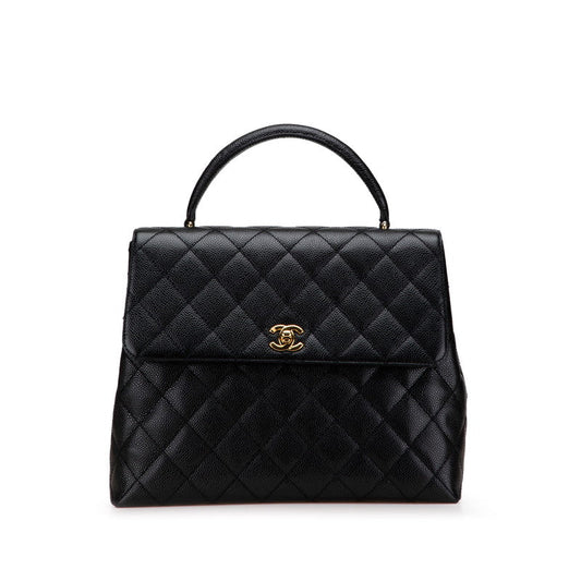 Chanel Coco Mark Matelasse Caviar Skin Handbag
