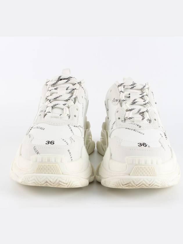 Luxury Balenciaga  Triple S Multi Logo White 36 230