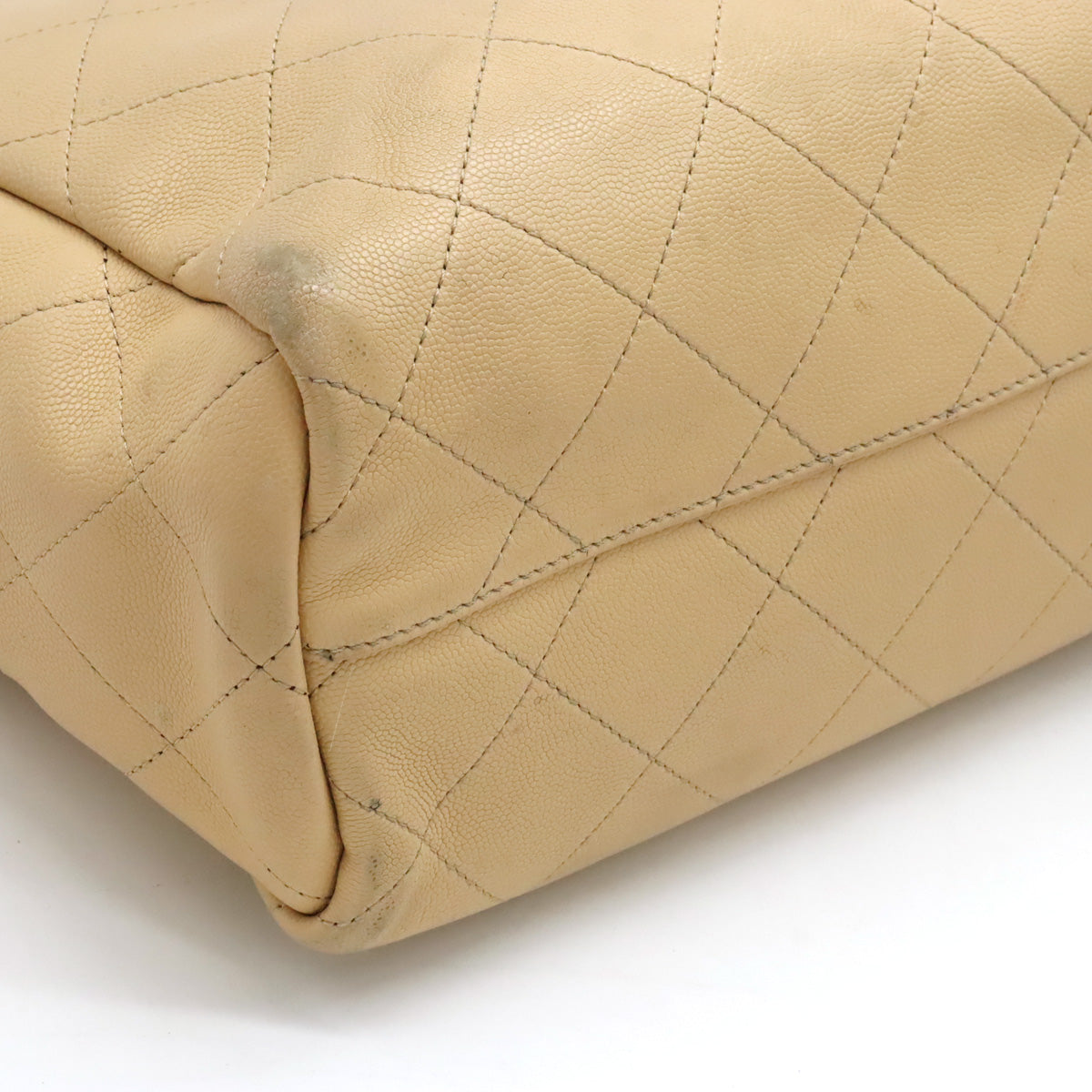 Chanel Matrasse Coco Tote Bag 2WAY Chain Shoulder Bag Caviar S Leather Beige AS0240