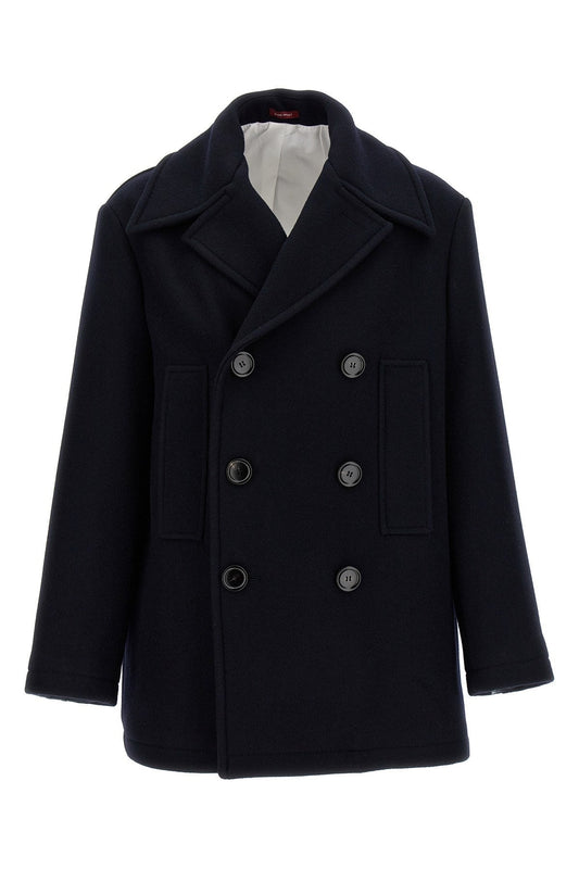 Gucci Men Double-Breasted Coat