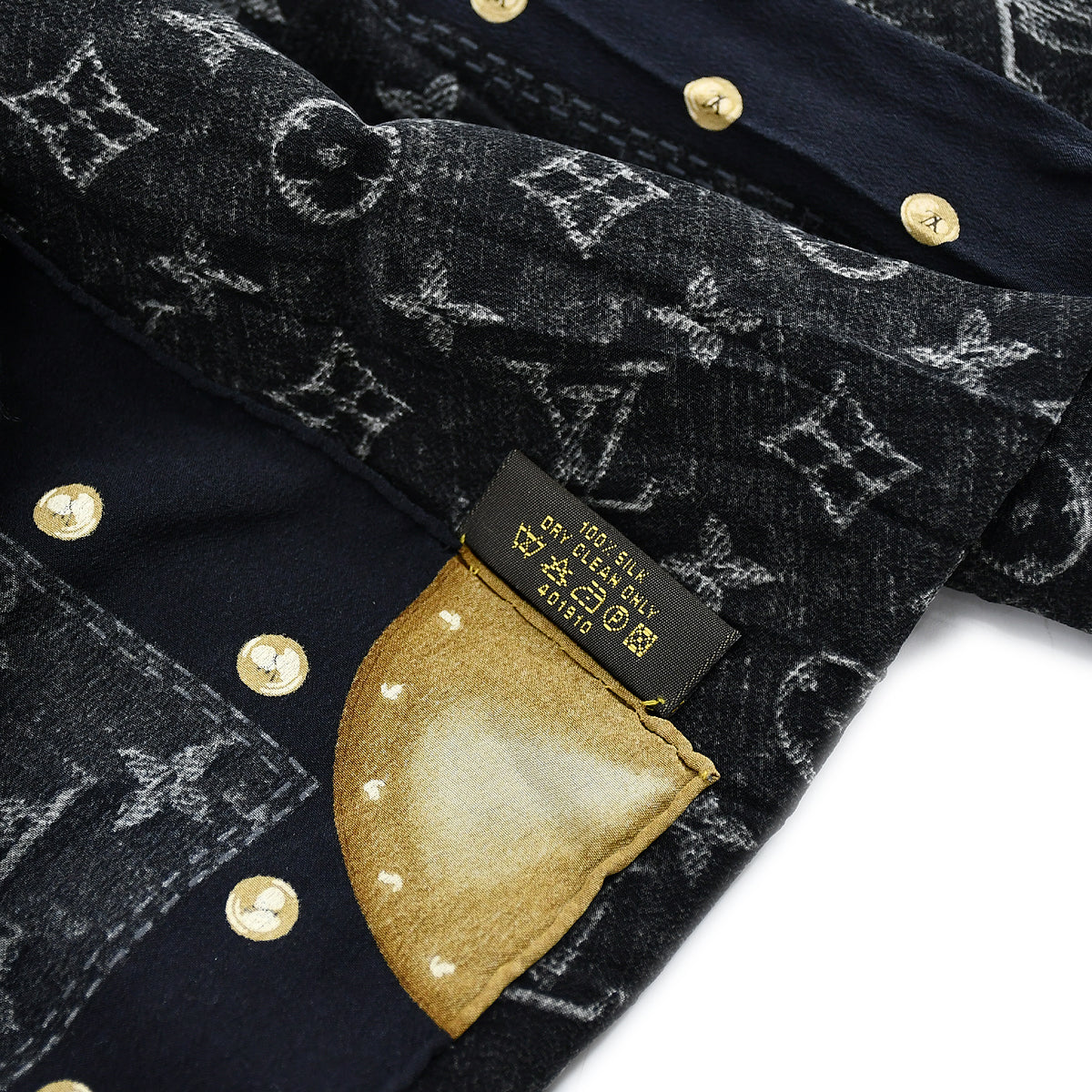 Louis Vuitton Monogram Denim Silk Shawl