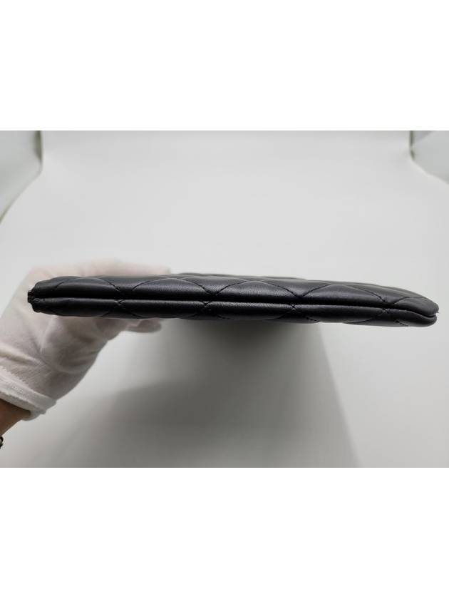 Classic Lambskin Clutch Bag Black Chanel