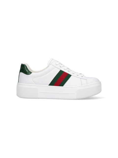 Gucci Women "Ace" Low-Top Sneakers
