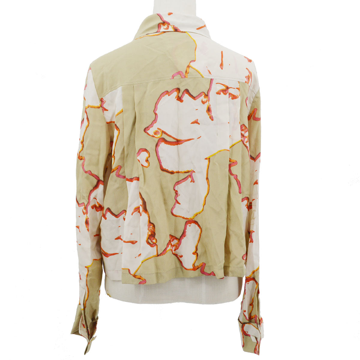 Chanel 2000 spring-summer abstract-print silk shirt #38