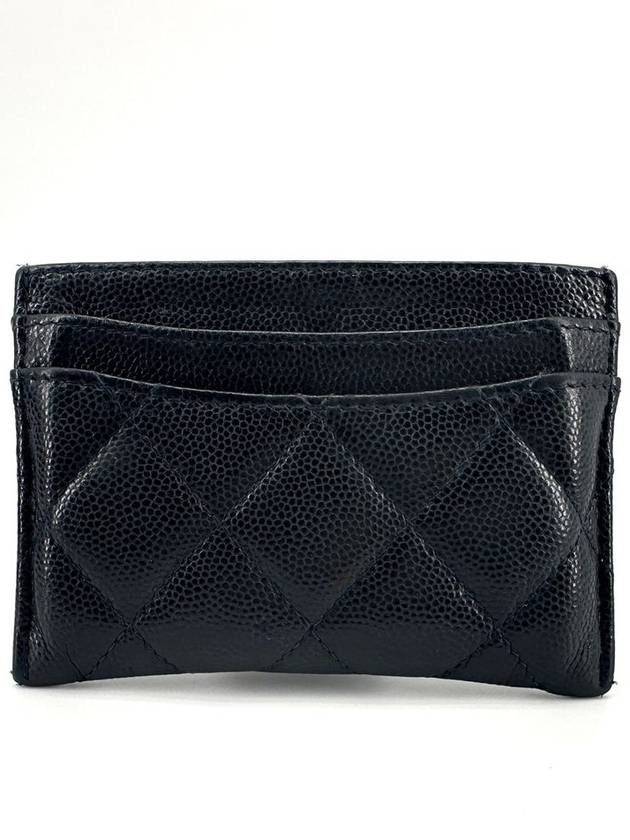 Classic caviar card holder wallet slot Chanel