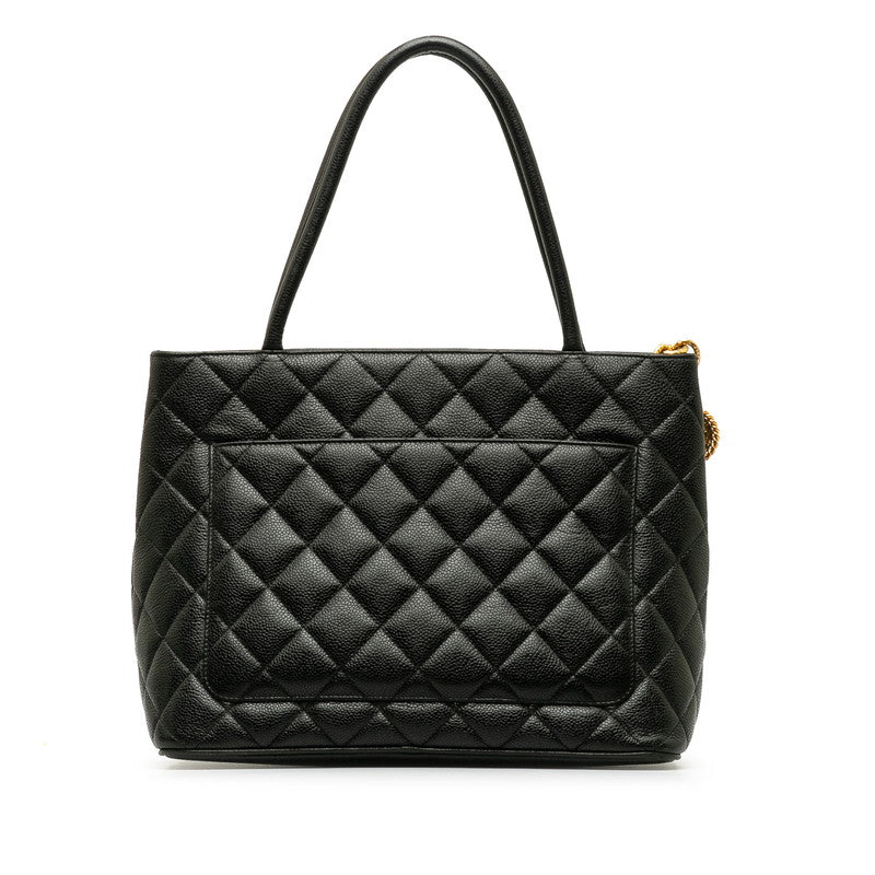 Chanel   Cocomark Tooth Bag Handbag Black Caviar   Chanel