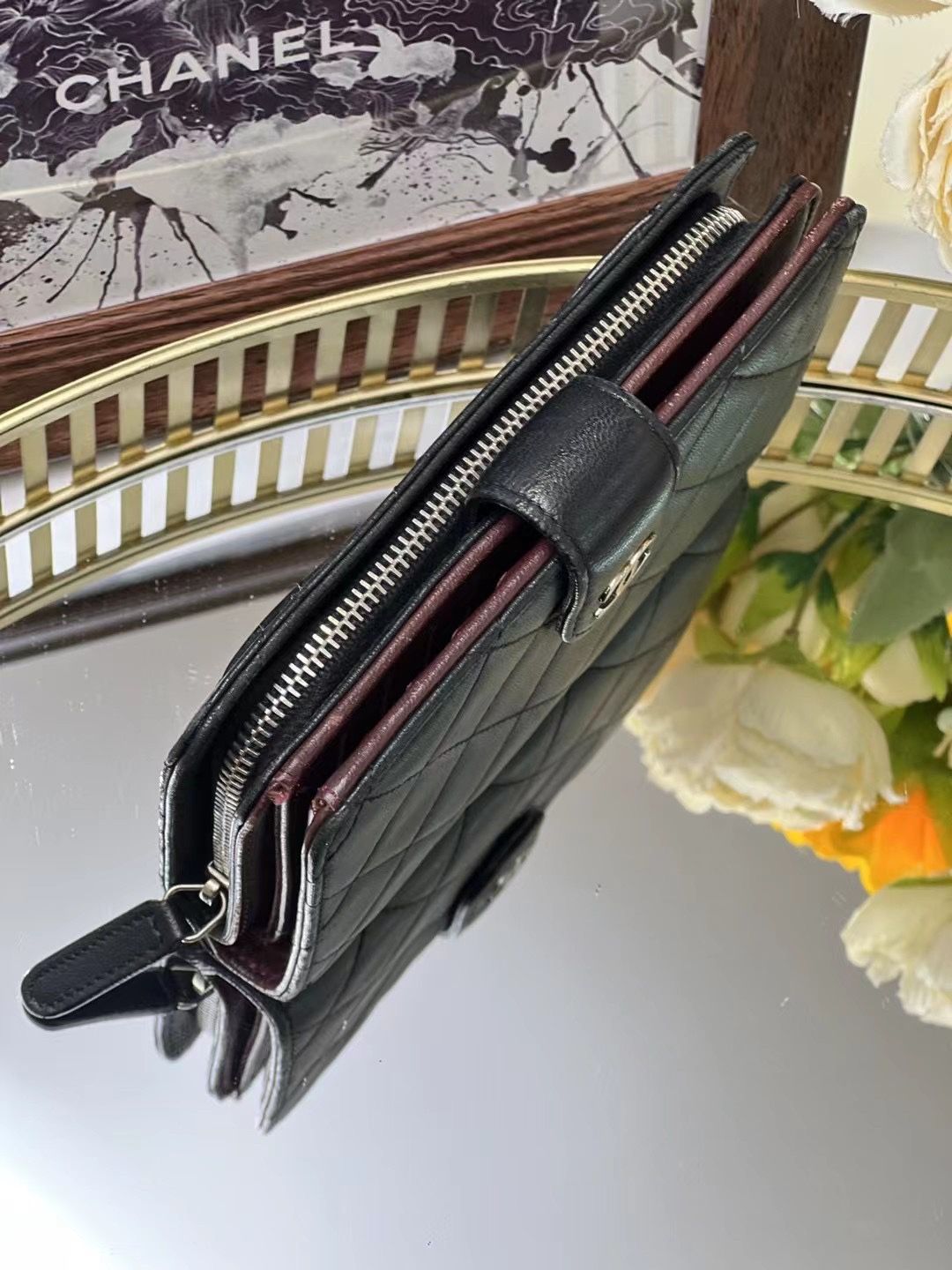 Chanel Wallet 15x10cm Black 4193