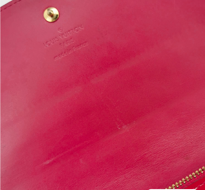 Preloved Louis Vuitton (LV) sarah Chain Bag red 24011278573688