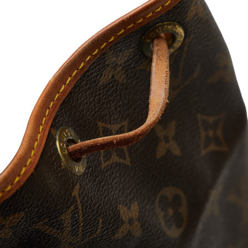 Louis Vuitton Noé Petit in Monogram M42226 Brown Bucket Bag