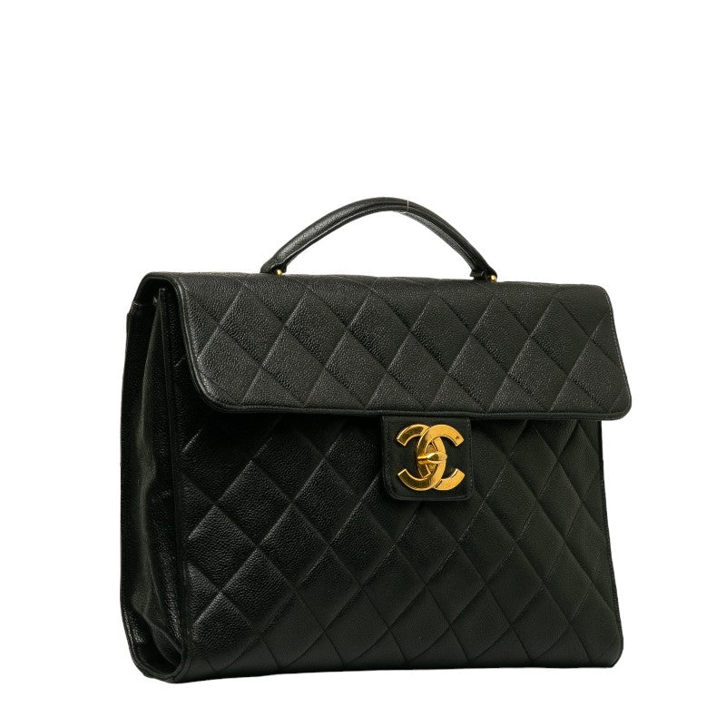 Chanel Matrases Cocomark HandBags Briefcase Black Caviar   Chanel