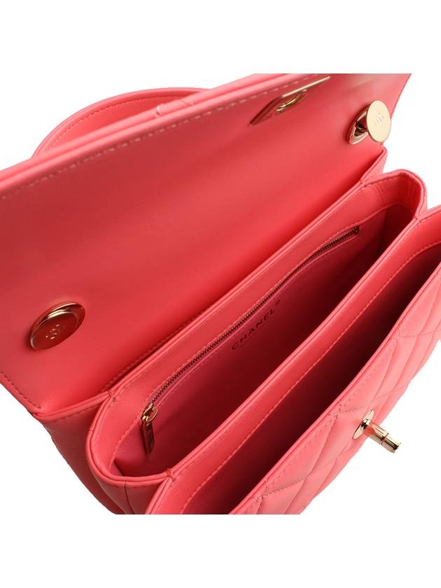 Trendy CC Neon Coral Small Tote and Crossbody Bag Chanel