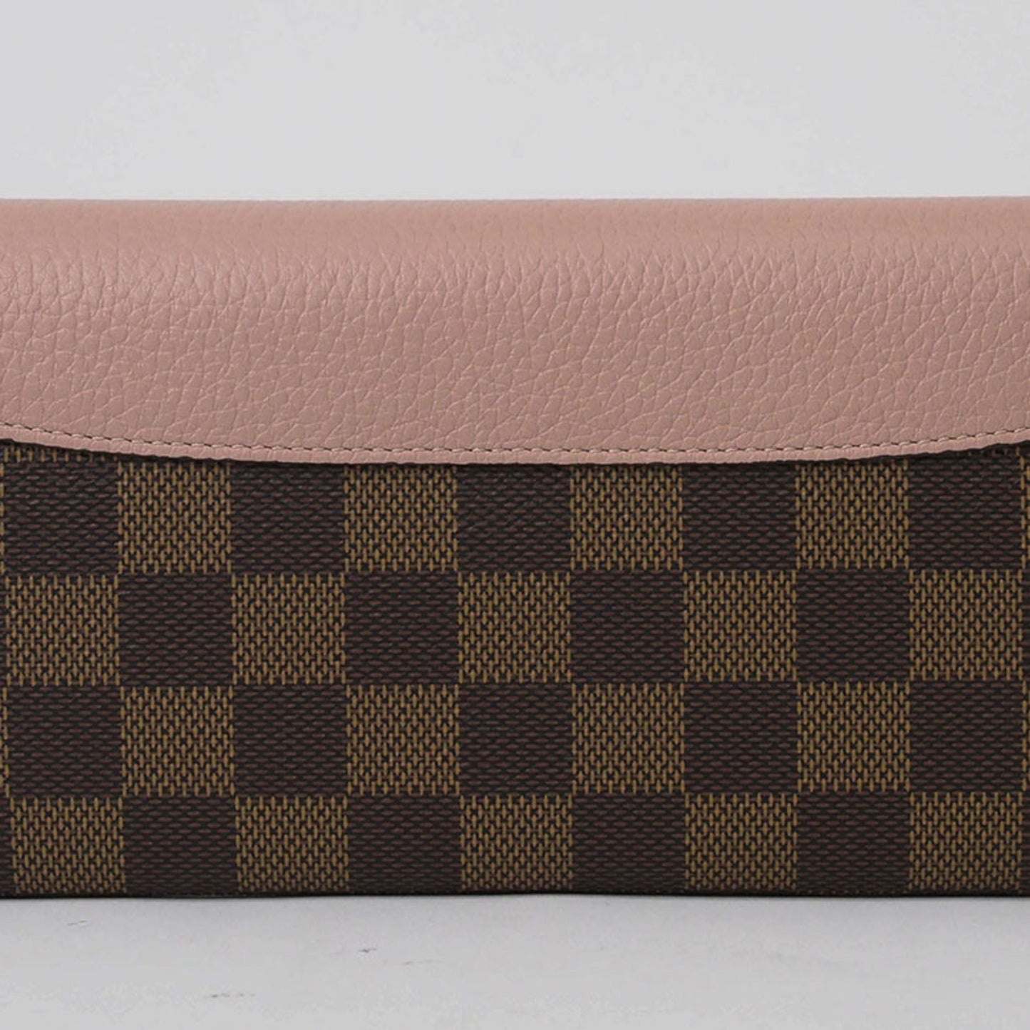 Louis Vuitton Damier Damier Canvas Ebene Magnolia Long Wallet (Bi-Fold)