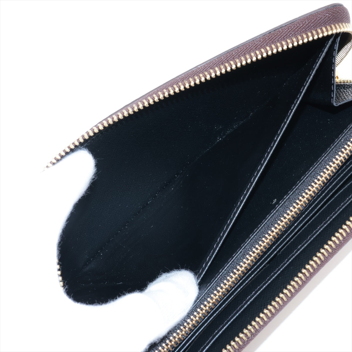 Louis Vuitton Giant Monogram Reversee Zippy Wallet M69353 Camel X Black Round Zipper Wallet