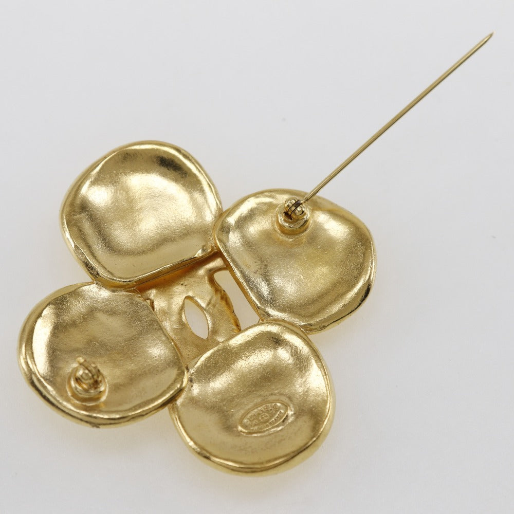 Chanel CHANEL Clover Brooch G   1996 96P  28.8g Clover