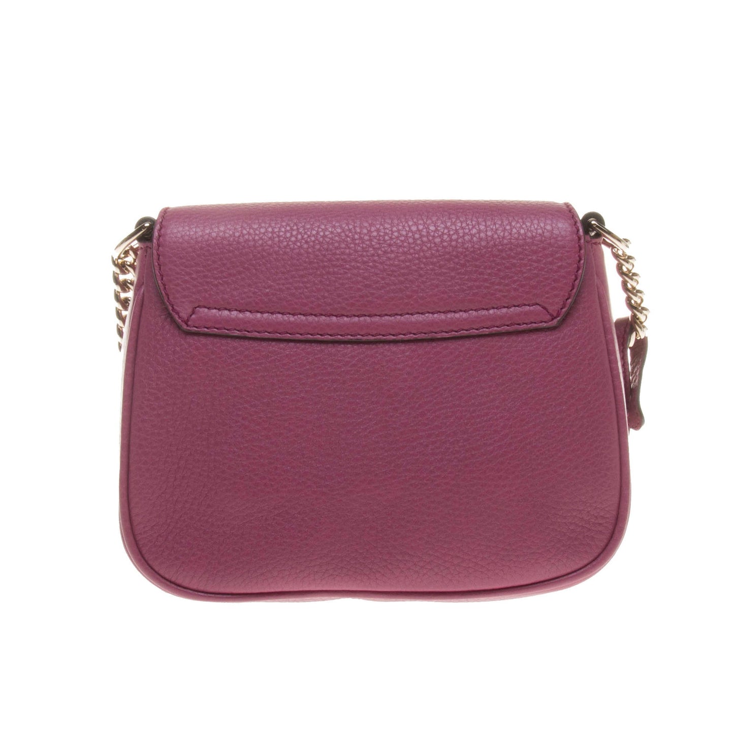 Gucci 323190 Purple Soho Leather Chain Bag