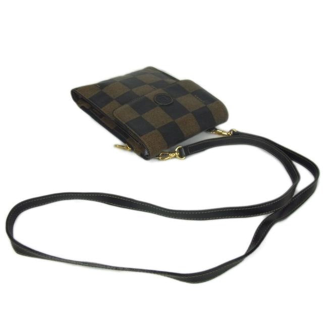 Fendi Brown Checkerboard Print Fanny Pack or Crossbody