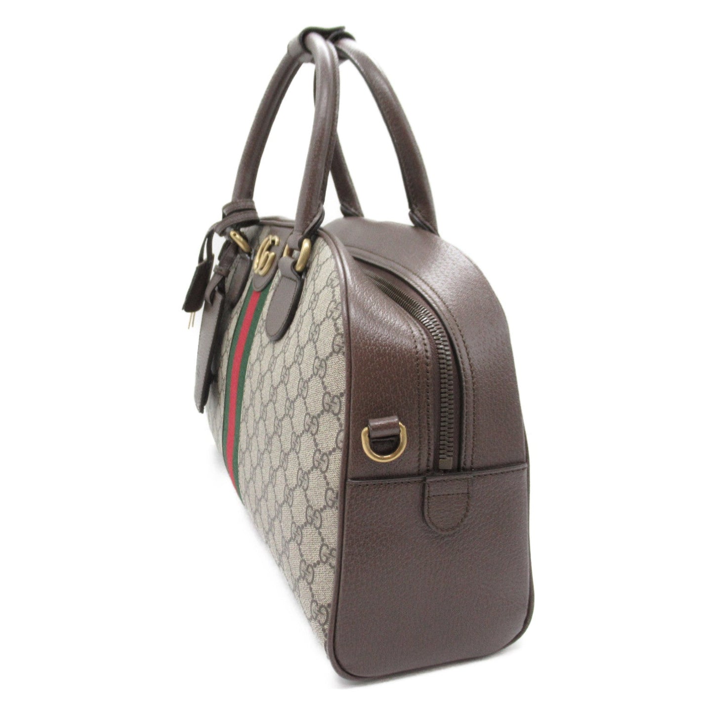 Gucci 2W Boston Bag GG Canvas  Beige / Brown 723309