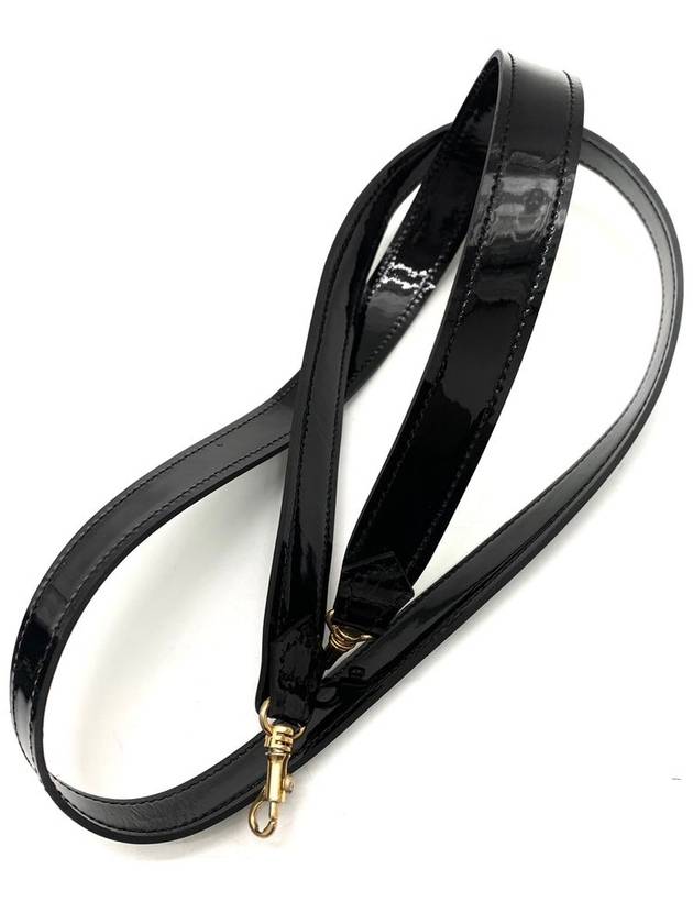 Patent cosmetic top handle tote bag and shoulder Chanel