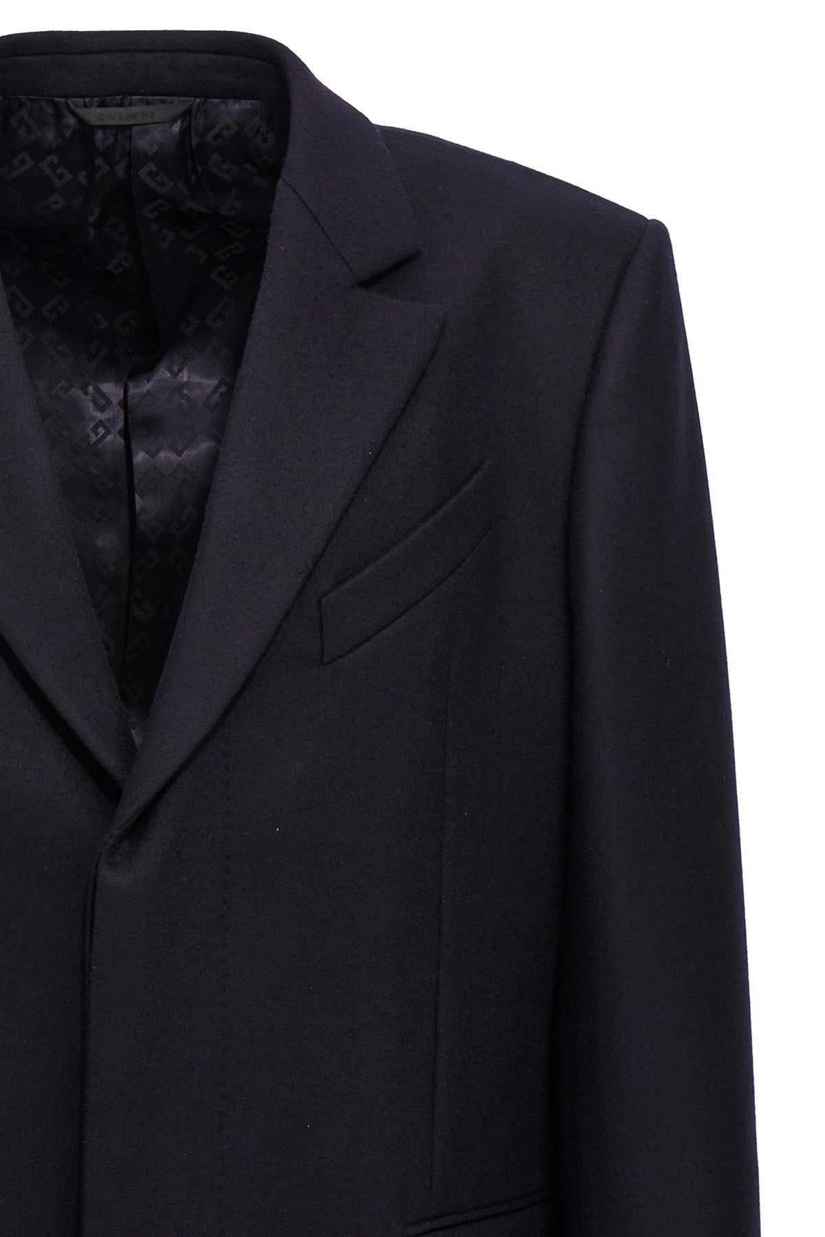 Givenchy Men Single-Breasted Long Coat