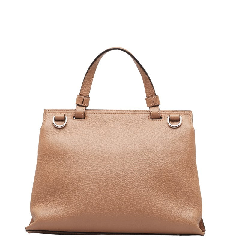 Gucci Bamboo  Handbag Shoulder Bag 2WAY 392013 Beige Leather  Gucci