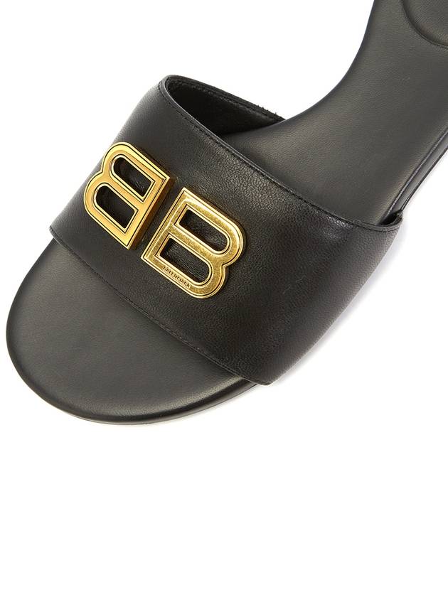 Luxury Balenciaga  Groupie Slippers Black