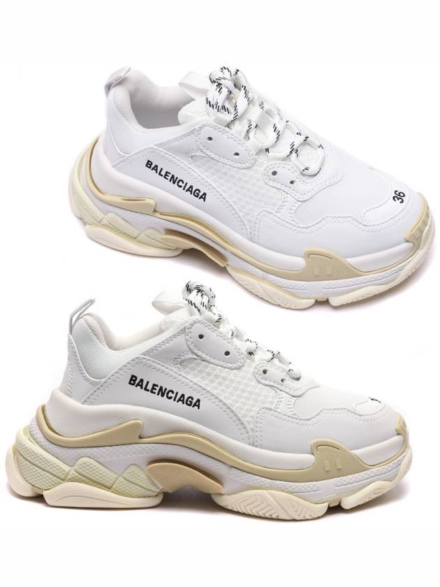Luxury Balenciaga  Triple S Low-Top Sneakers White