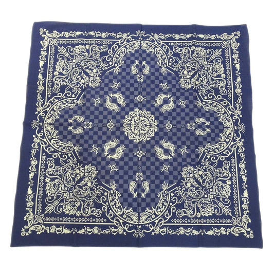 Louis Vuitton MP3425 Cotton Navy Bandana Small