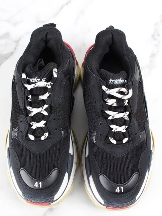 Luxury Balenciaga  Triple S sneakers black red 41 260